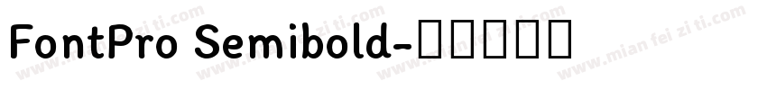 FontPro Semibold字体转换